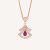 Bulgari DIVAS’ DREAM Necklace in 18 kt Rose Gold Set-Red