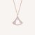 Bulgari DIVAS’ DREAM Pendant Necklace in 18 kt Rose Gold Set-White