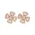 Bulgari Fiorever Earrings in Rose Gold with Diamonds