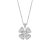 Bulgari Fiorever Necklace in White Gold with Diamonds-Silver