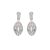 Bulgari Serpenti Earrings in White Gold with Emeralds-Silver