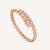 Bulgari Serpenti Viper One-coil Thin Bracelet in 18 kt Rose Gold and Full Pavé Diamonds