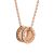 Bulgari Women B.zero1 Necklace in Rose Gold and Ceramic