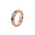 Bulgari Unisex Serpenti Viper Ring in Rose Gold with Malachite