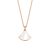 Bulgari Women Divas Dream Necklace in Rose Gold with Mother of Pearl-White