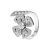 Bulgari Women Fiorever Ring in White Gold with Diamonds-Silver