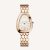 Bulgari Women Serpenti Seduttori Watch Quartz Movement 33 mm in Rose Gold-White