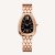 Bulgari Women Serpenti Seduttori Watch Quartz Movement 33 mm in Rose Gold and Diamonds-Black