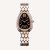 Bulgari Women Serpenti Seduttori Watch Quartz Movement 33 mm in Steel and Diamonds-Black