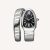 Bulgari Women Serpenti Tubogas Watch Quartz Movement 35 mm in Stainless Steel and Diamonds-Black