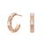 Bulgari Women Serpenti Viper Earrings in Rose Gold with Mother of Pearl