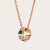 Bvlgari Women Serpenti Viper 18 KT Rose Gold Necklace Set with Malachite Elements