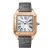 Cartier Men Santos-Dumont Watch Extra-Large Model in Pink Gold-Silver