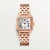 Cartier Women Panthere De Cartier Watch Medium Model Quartz Movement in Rose Gold and Diamond