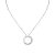 Cartier Unisex Love Necklace 3 Diamonds in White Gold-Silver