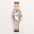 Cartier Women Baignoire Watch Small Model Quartz Movement in Rose Gold