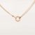 Cartier Women Love Necklace in Rose Gold with Diamonds