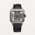 Cartier Men Santos De Cartier Watch Large Model Manual Winding Movement in Steel-Black