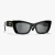 Chanel Unisex Cat Eye Sunglasses Black Gold A71550X22001S3005