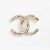 Chanel Women Brooch in Metal & Calfskin