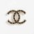 Chanel Women Brooch in Metal & Calfskin-Black