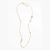 Collier long Chanel pour femme en métal, résine, perles de verre et strass