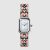 Chanel Women Première Iconic Chain Watch Quartz Movement in Steel and Pink Leather-White