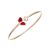 Chopard Women Happy Hearts Wings Bangle in Rose Gold