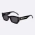 Dior Unisex DiorPacific S1U Black Square Sunglasses
