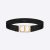 Dior Women 30 Montaigne Belt in Black Smooth Calfskin 40 MM