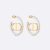 Dior Women 30 Montaigne Earrings Gold-Finish Metal and Dusty Ivory Lacquer