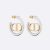 Orecchini Dior da donna 30 Montaigne in metallo con finitura oro e argento - E2027WOMMT