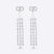 Dior Women 30 Montaigne Earrings Silver-Finish Metal with White Resin Pearls and Silver-Tone Crystals