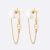 Dior Women 30 Tribales Earrings Gold-Finish Metal and White Resin Pearls