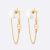 Orecchini Dior Donna 30 Tribales in metallo finitura oro e perle in resina bianca