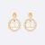 Orecchini Dior da donna Clair D Lune in metallo con finitura dorata e cristalli color argento