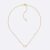 Dior Damen Clair D Lune Halskette, goldfarbenes Metall