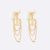 Dior Women Tribales Earrings Gold-Finish Metal