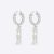 Dior Women Dio(r)evolution Earrings Silver-Finish Metal and Silver-Tone Crystals