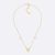 Dior Women Métamorphose Necklace Gold-Finish Metal and White Resin Pearls