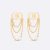 Orecchini Dior da donna Petit CD in metallo finitura oro-E2424WOMCY