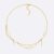 Dior Women Petit CD Necklace Gold-Finish Metal and White Resin Pearls