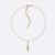 Dior Women Plan De Paris Choker Gold-Finish Metal and White Resin Pearls