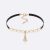 Dior Women Plan De Paris Choker Gold-Finish Metal with Black Grosgrain and White Resin Pearls