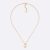 Dior Women Star Necklace Gold-Finish Metal with a White Resin Pearl and Mirror