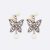 Pendientes Dior Tribales para mujer, metal con acabado plateado antiguo