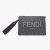 Fendi Men Clutch Pack Pouch in Black FF Fabric