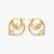 Fendi Damen F is Fendi Ohrringe Goldfarbenes Metall