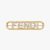 Fendi Women Fendigraphy Brooch Gold Coloured