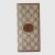 Gucci Unisex GG Long Wallet Interlocking G Beige Ebony GG Supreme Canvas